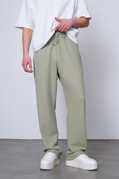 Su Yeşili Su Yeşili Fitilli Beli Lastikli B8 MH Baggy Pantolon