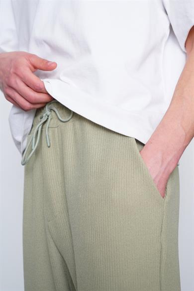 Su Yeşili Su Yeşili Fitilli Beli Lastikli B8 MH Baggy Pantolon