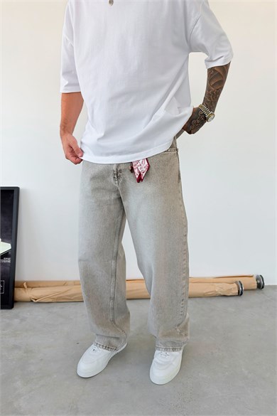 Taş Aksesuar Detaylı Baggy Pantolon