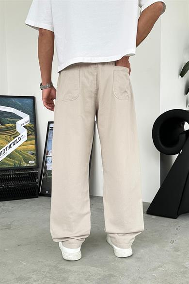 Taş Basic Gabardin Beli Lastikli Pantolon