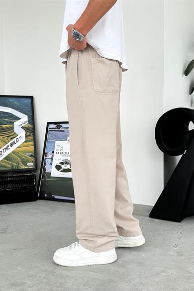 Taş Basic Gabardin Beli Lastikli Pantolon