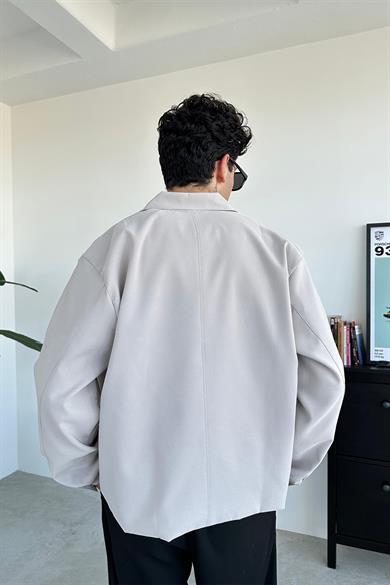 Taş Basic Tam Fermuarlı Ceket