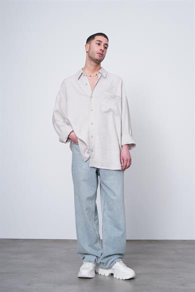 Taş Basic Uzun Kollu 1A CH Oversize Gömlek