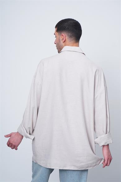 Taş Basic Uzun Kollu 1A CH Oversize Gömlek
