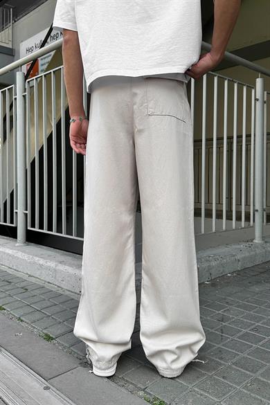 Taş Bel İp Detay Y4 DL Paçası Ayarlanabilir Baggy Pantolon