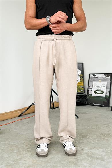 Taş Beli İpli Çımalı Relaxed Pantolon