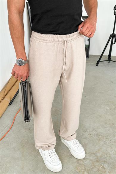 Taş Beli İpli Relaxed Pantolon