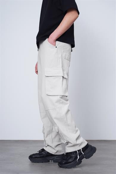 Taş Çift Kargo Cepli 02B DL Paçası Ayarlanabilir Baggy Pantolon