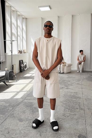 Taş Cozy Premium Pileli Şort