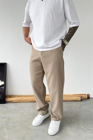 Taş Fitilli Baggy Pantolon