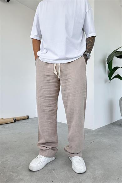 Taş Müslin Kumaş Premium Baggy Pantolon
