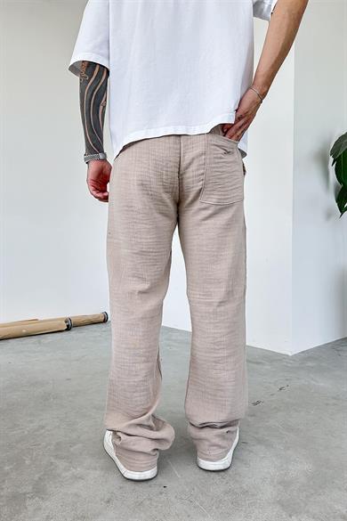 Taş Müslin Kumaş Premium Baggy Pantolon