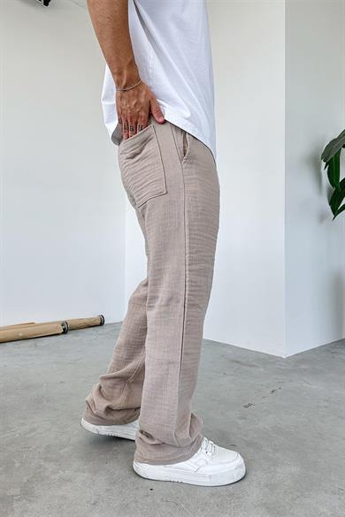 Taş Müslin Kumaş Premium Baggy Pantolon