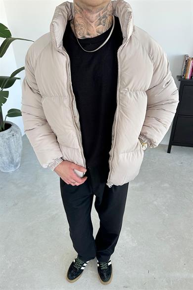 Taş Oversize Puffer Şişme Mont