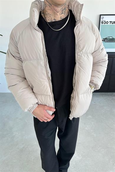 Taş Oversize Puffer Şişme Mont