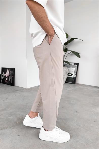 Taş Patch Detay Paraşüt Boyfriend Pantolon