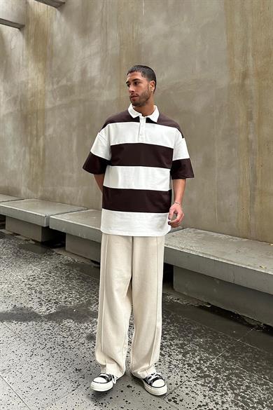 Taş Pile Detaylı Beli Lastikli K3 EE Baggy Pantolon