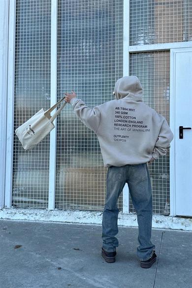 Taş Plenty HAFKA PREMİUM 3 İplik Şardonlu Oversize Sweatshirt
