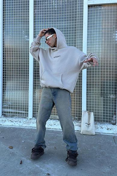 Taş Plenty HAFKA PREMİUM 3 İplik Şardonlu Oversize Sweatshirt