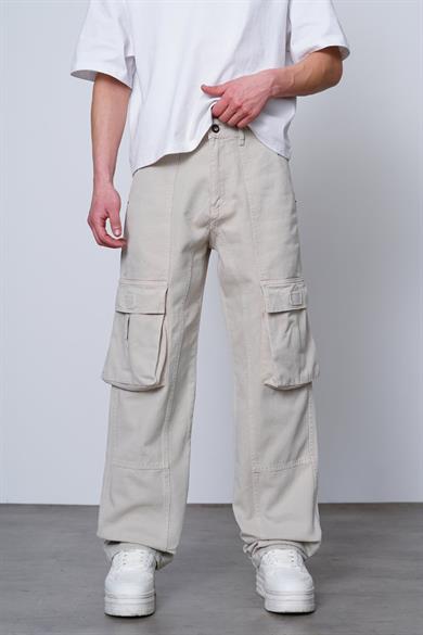 Taş Tasarım Cep Detay D7 DL Kargo Baggy Pantolon