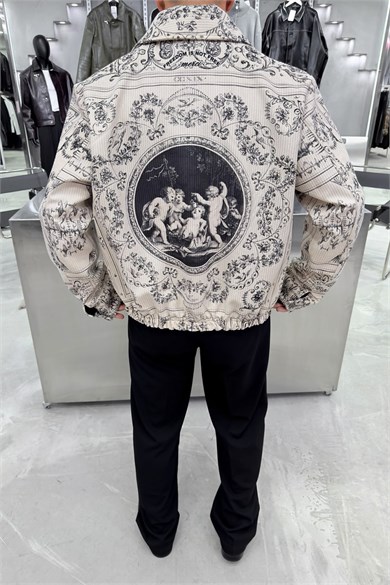 Taş Versailles Baroque Premium Baskılı Tasarım Ceket