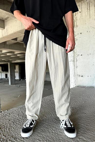 Toprak Açık Gri GRJ Paraşüt Relaxed Fit Pantolon