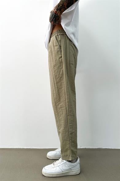 Toprak Açık Gri GRJ Paraşüt Relaxed Fit Pantolon