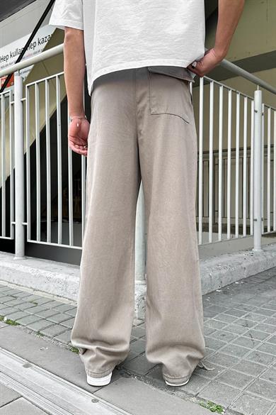 Toprak Bel İp Detay Y4 DL Paçası Ayarlanabilir Baggy Pantolon