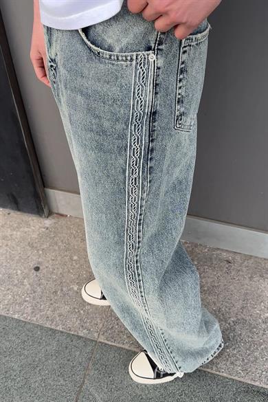 Vintage 90s Örme Detay GO Ekstra Baggy Pantolon