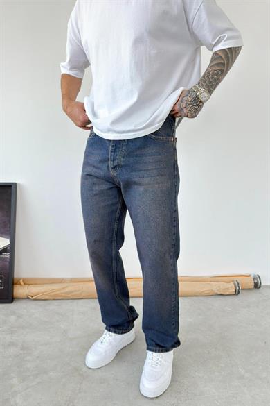 Vintage Mavi Soft Degrade Baggy Pantolon