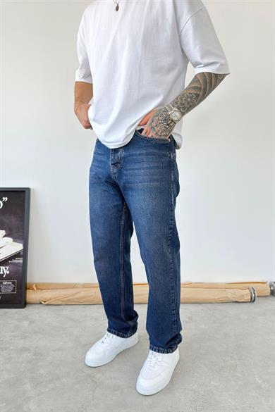 Vintage Mavi Soft Degrade Baggy Pantolon