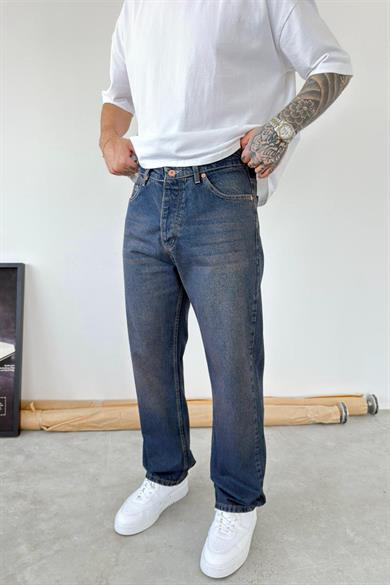 Vintage Mavi Soft Degrade Baggy Pantolon