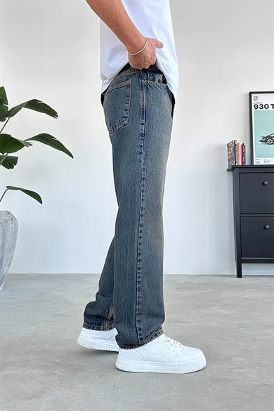 Vintage Mavi Soft Degrade Baggy Pantolon