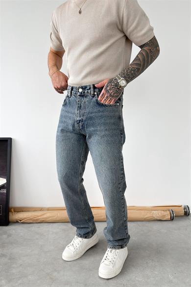 Vintage Mavi Soft Degrade Regular Pantolon