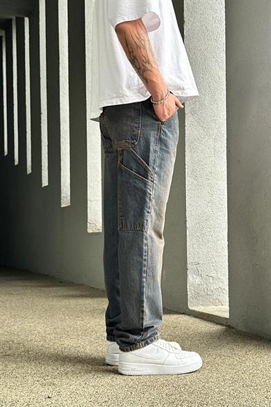 Vintage Tasarım Cepli R15 DL Baggy Pantolon