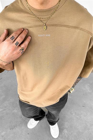 Vizon Eighty Nine Dikiş Detay Oversize Tişört