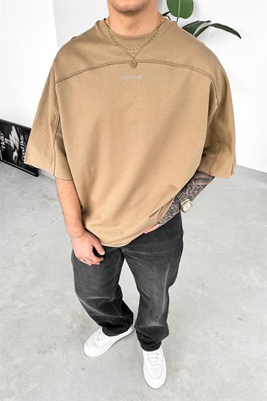 Vizon Eighty Nine Dikiş Detay Oversize Tişört