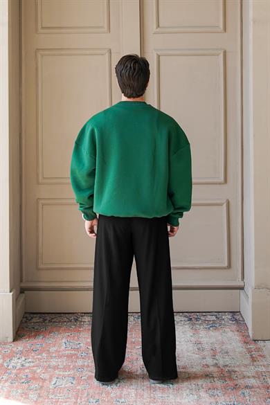Yeşil Cozy Basic Oversize Sweat