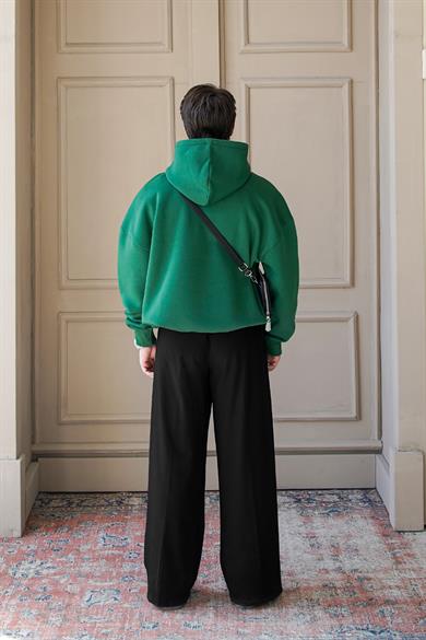 Yeşil Cozy Basic Oversize Sweatshirt