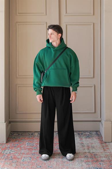Yeşil Cozy Basic Oversize Sweatshirt