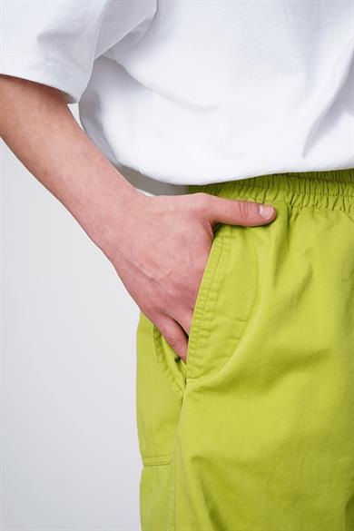 Yeşil Diz Detay E1 GRJ Yeşil Paça Stoper Detay Baggy Pantolon