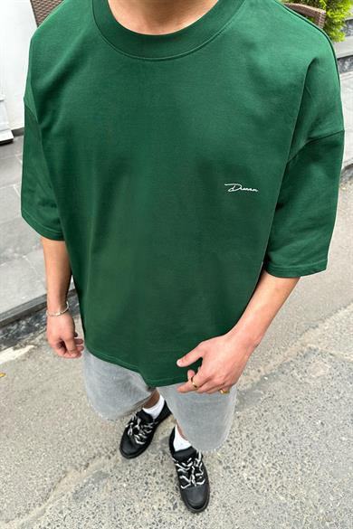 Yeşil Dreamer OUTPLENTY PREMİUM Oversize Tişört