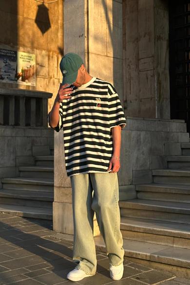 Yeşil Flamingo 09 BS Oversize Tişört