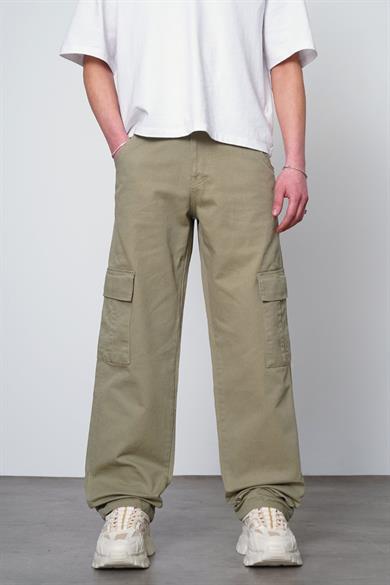 Yeşil Kargo Cepli V7 DL Baggy Pantolon