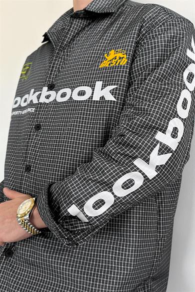 Yeşil Lookbook Baskılı Şişme Mont