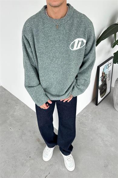 Yeşil Soft Premium Oversize Kazak