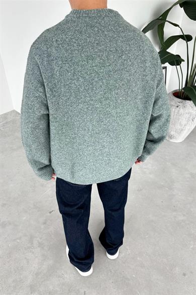 Yeşil Soft Premium Oversize Kazak