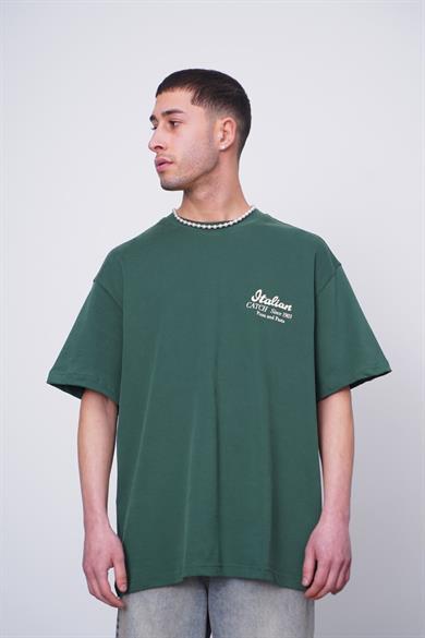 Yeşil Yeşil İtalian CH Oversize Tişört