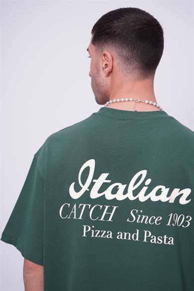 Yeşil Yeşil İtalian CH Oversize Tişört