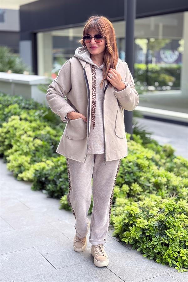 Basic Kısa Polar Kaban Bej Renk